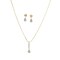 Cz Classic Pendant Set with Gold Plating Traditional Jewelry Matte Gold Necklace South Indian Jewelry Ethnic Jewelry for Women Bridal Wedding Jewelry Gift